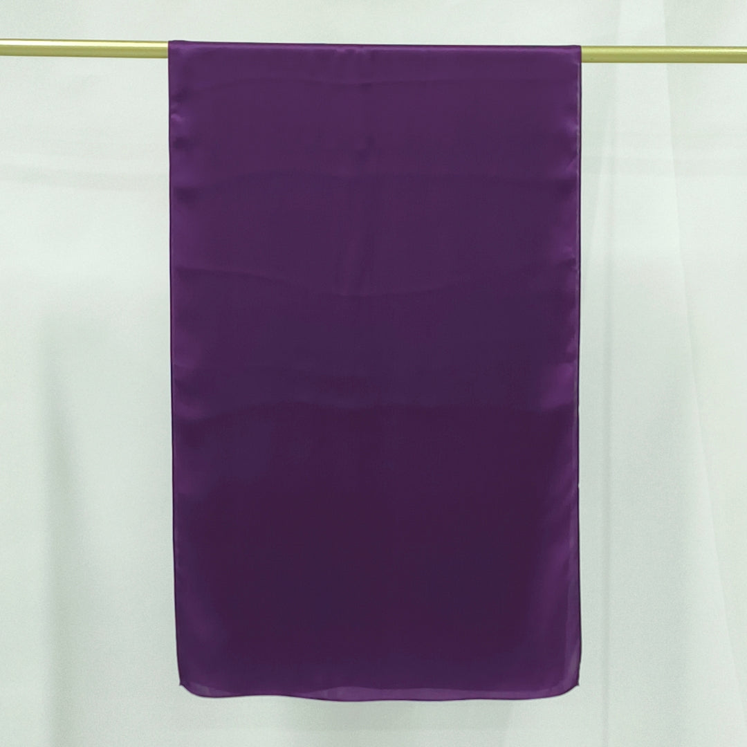 Signature Silketørklæde | Aubergine | 55x175 cm