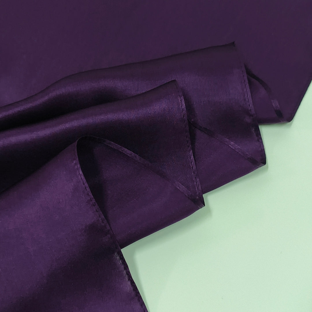 Signature Silketørklæde | Aubergine | 55x175 cm