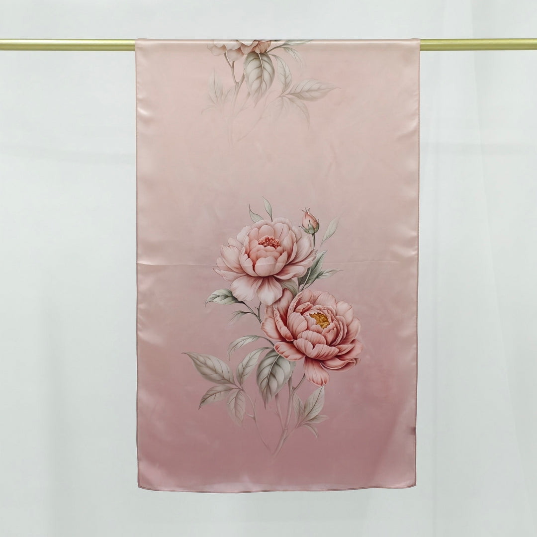 Signature Silketørklæde | Rose Magnolia | 55x175 cm