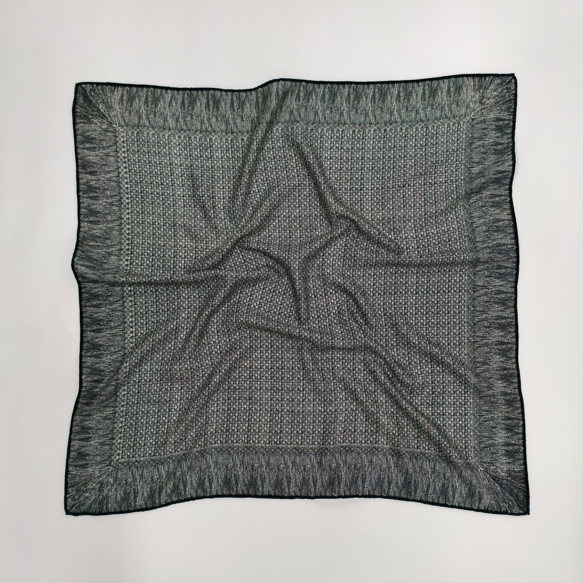 Seidenschal - Blaue Streifen | 68 CM