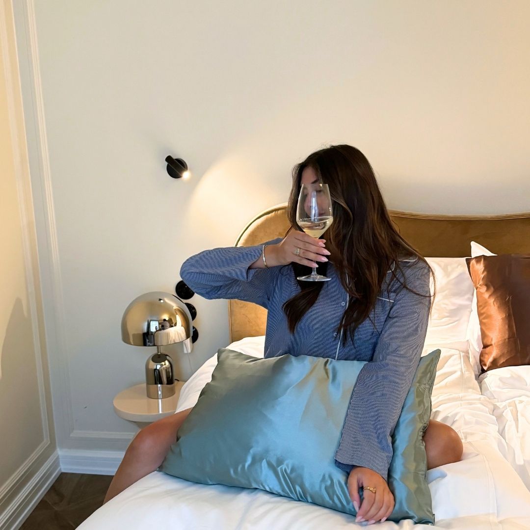 SILK PILLOWCASE - OCEAN GREEN