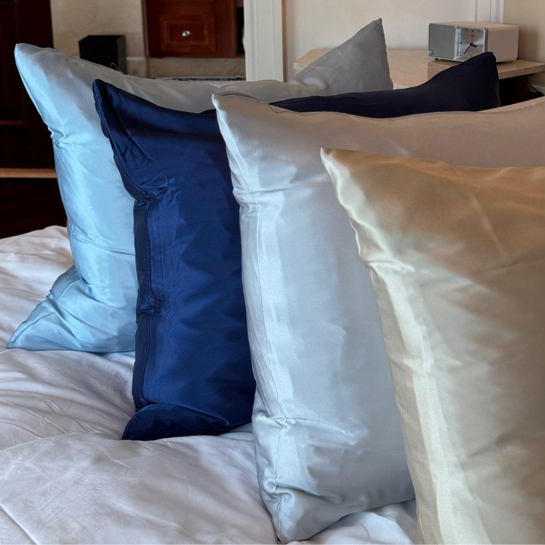 SILK KISSENBEZUG - NAVY BLAU