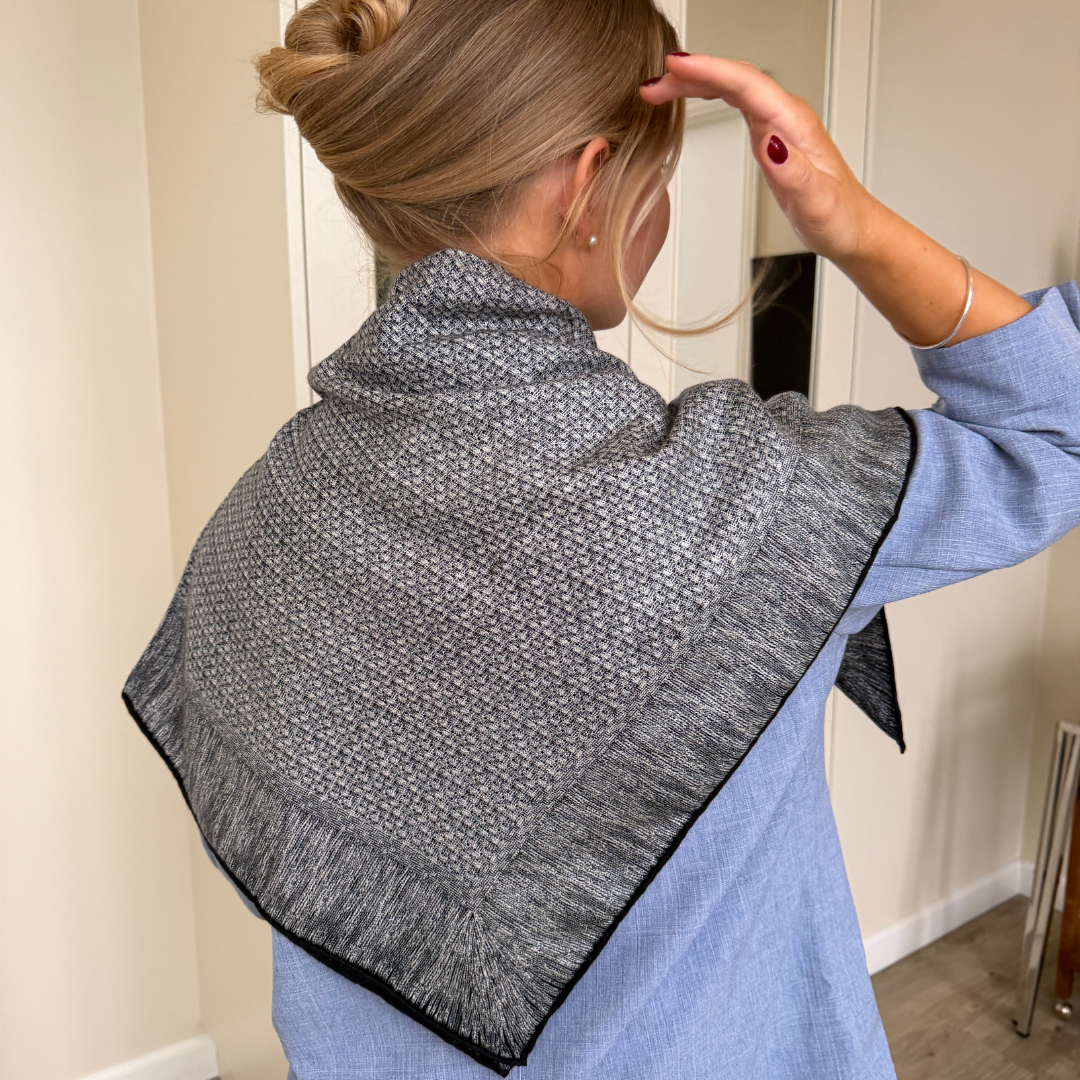SilkWool Scarf – 70% Wool / 30% Mulberry Silk | Nordic Grey