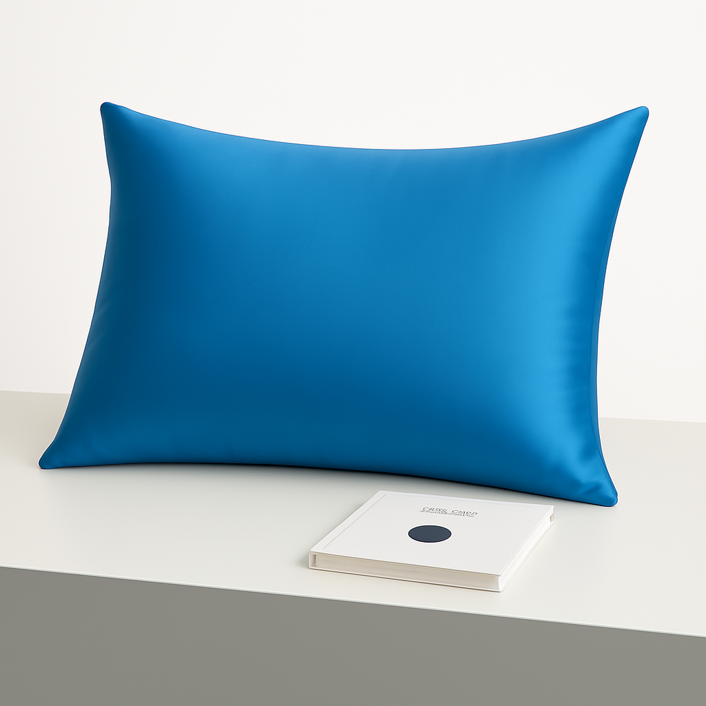 SILK PILLOWCASE - SHINY BLUE