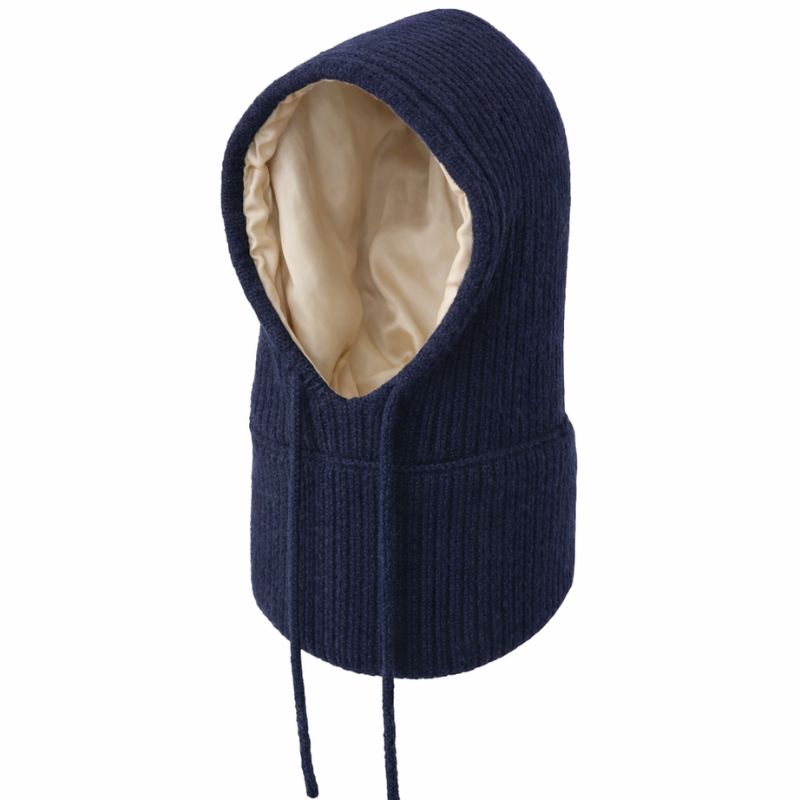 Balaclava in angora wool with silk lining