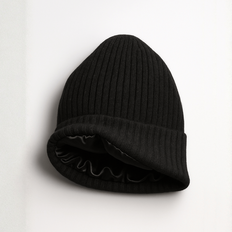 Silk-lined hat - Beautiful hair all winter long