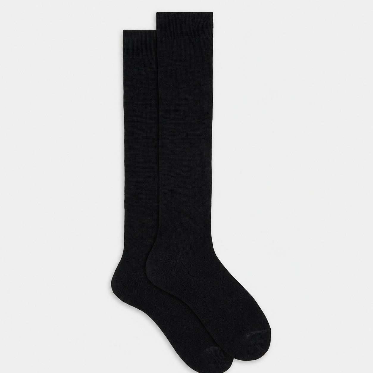Silk Wool™ Knee Socks | Wool & Silk Blend | Black