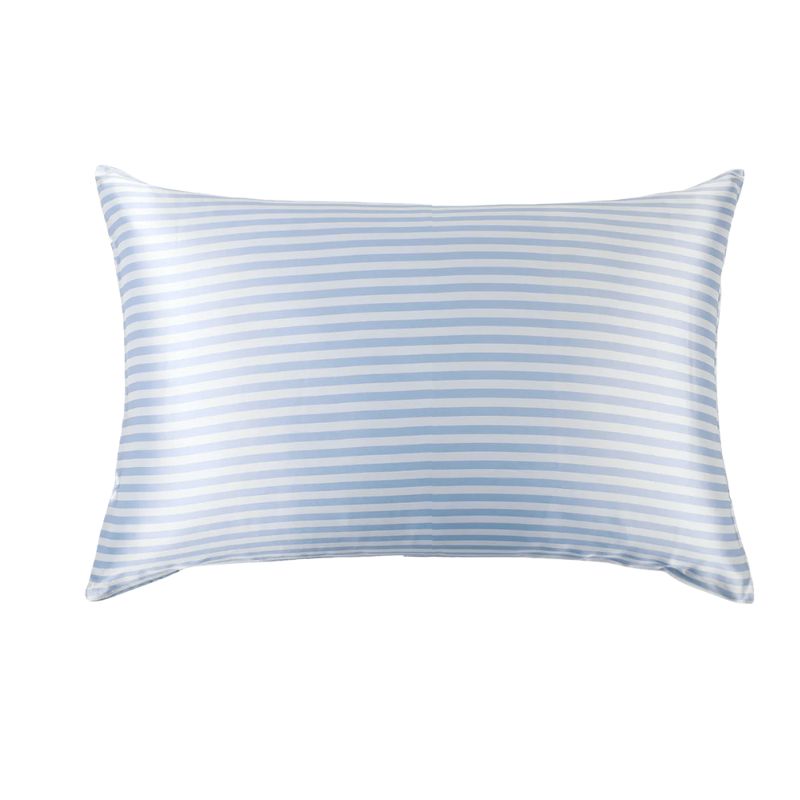 SILK PILLOWCASE - LIGHT BLUE STRIPES