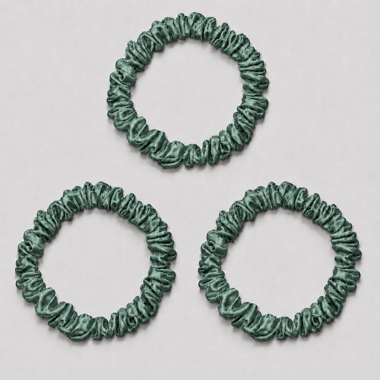 SIDEN SCRUNCHIE MINI (3-pack) - OCEAN GREEN