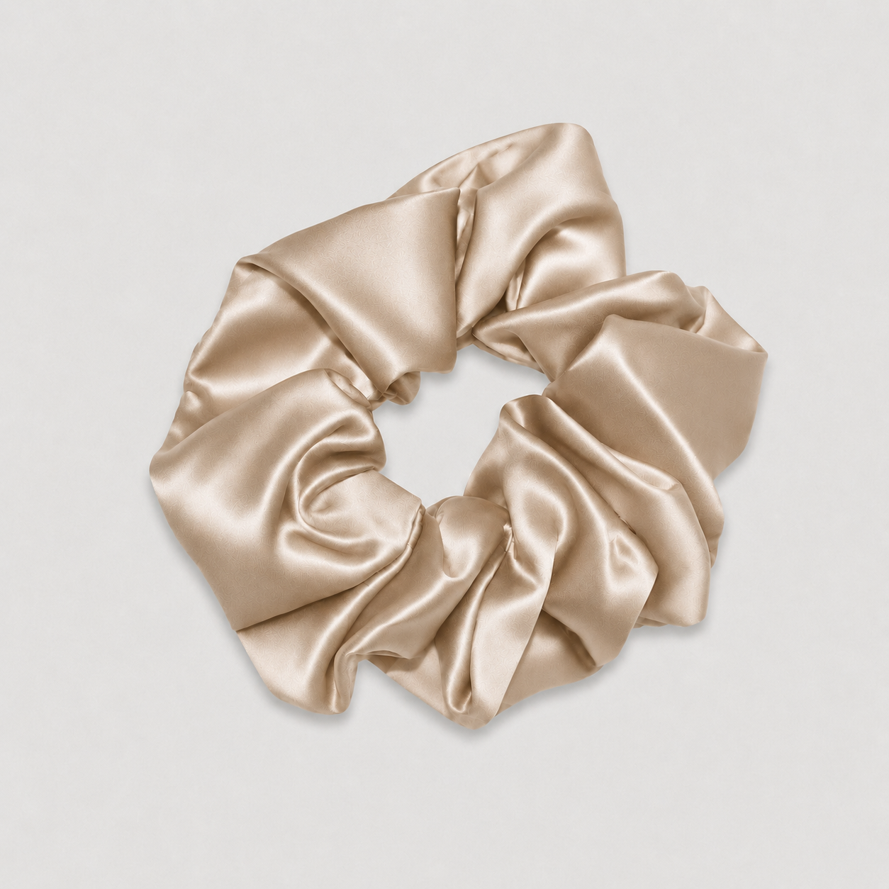 SILK SCRUNCHIE BIG - BEIGE