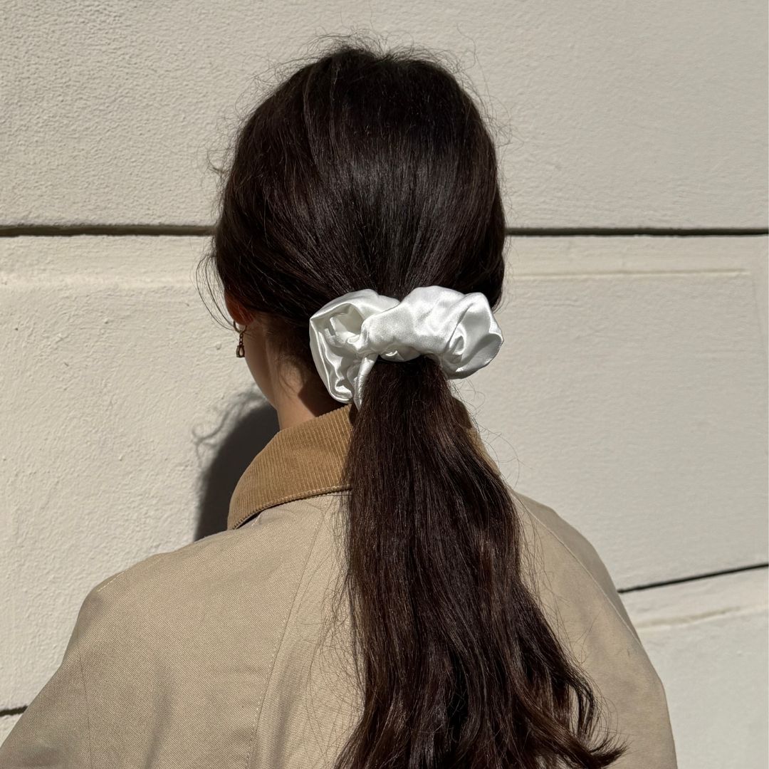 SILKKI SCRUNCHIE BIG (4 kpl pakkaus) - Neutraali