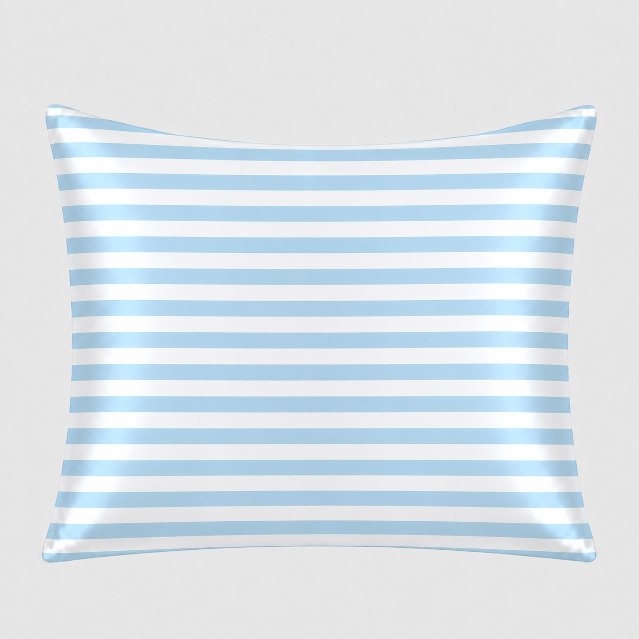 Silk Pillowcase | Light Blue Stripes