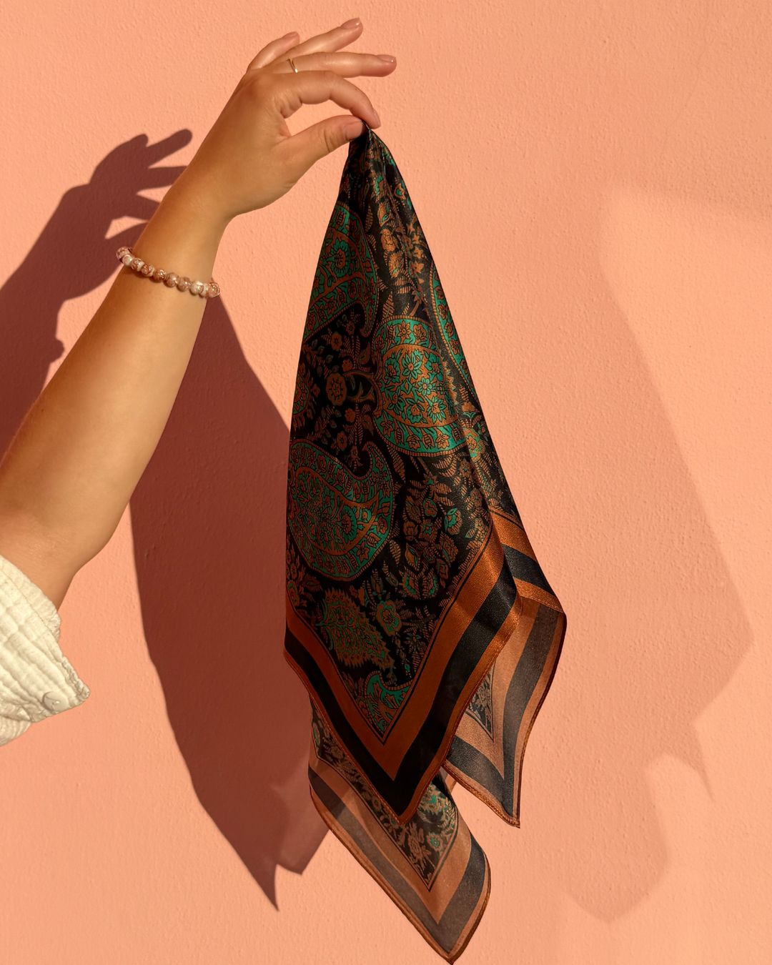 SILK Scarf | Bohemian Orange | 68 CM
