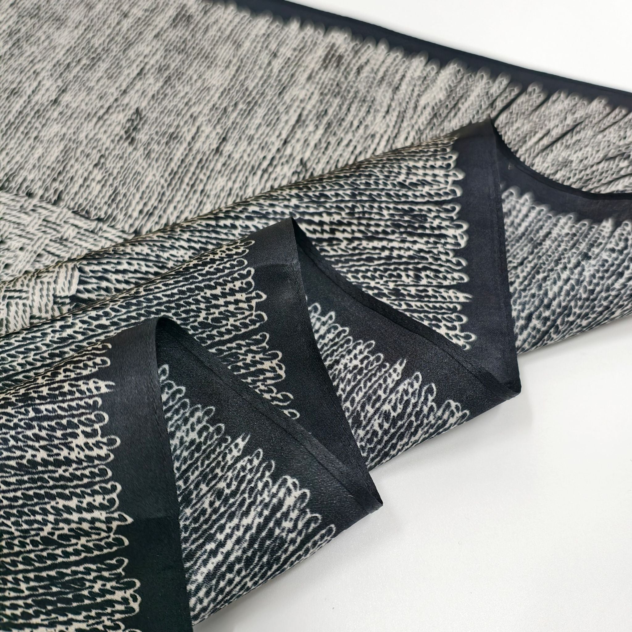 Silk scarf | Grey mix 90x90