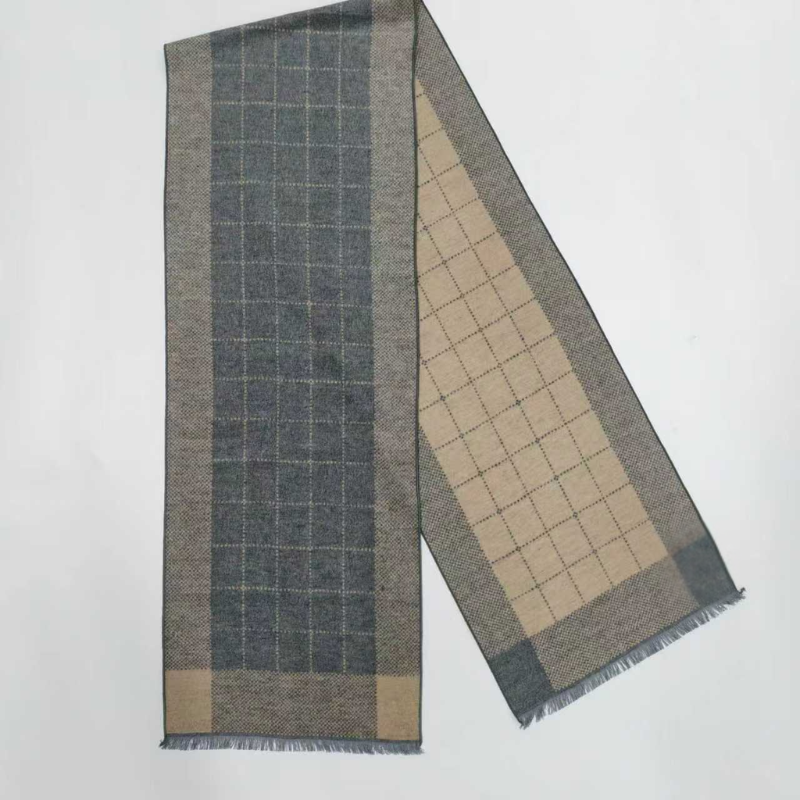 Brushed Silk Scarf – 100% Mulberry Silk | Nordic Check