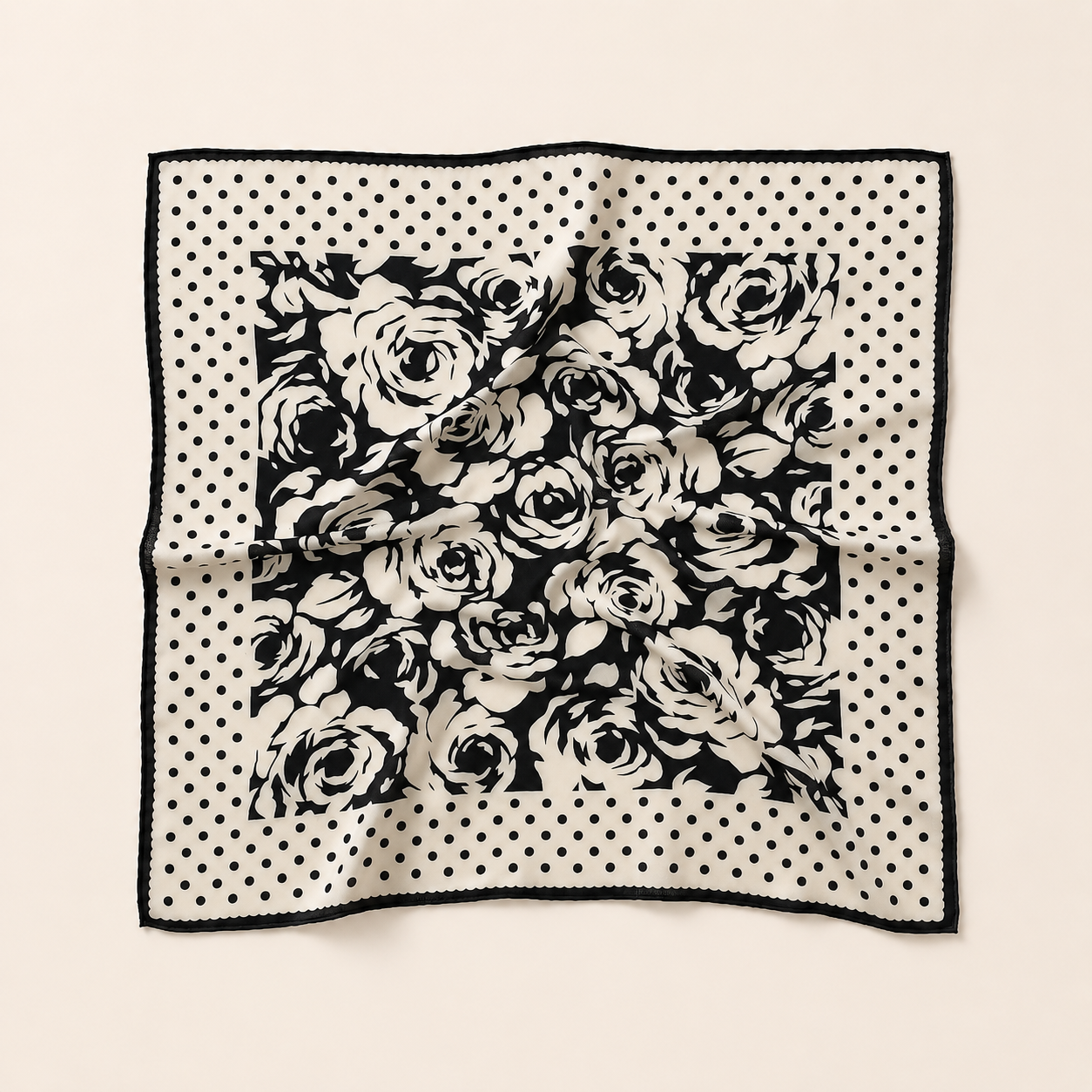 SilkWool Scarf – 70% Wool / 30% Mulberry Silk | Noir Bloom