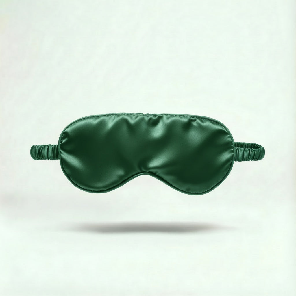 LUXURY SILK SLEEP MASK | OCEAN GREEN