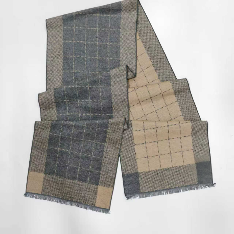 Brushed Silk Scarf – 100% Mulberry Silk | Nordic Check