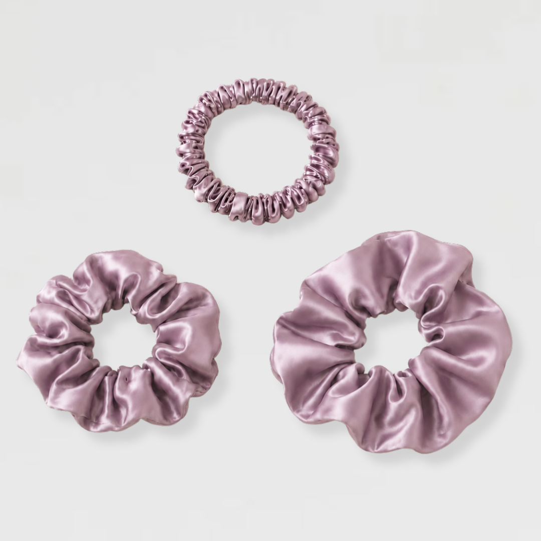 3-Pakkaus Scrunchie (3 eri kokoa - Sekoita värit itse)