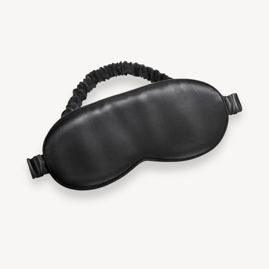 LUXE ZIJDE SLAAPMASKER | ZWART