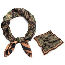 Silk scarf | Bohemian Orange | 68 CM