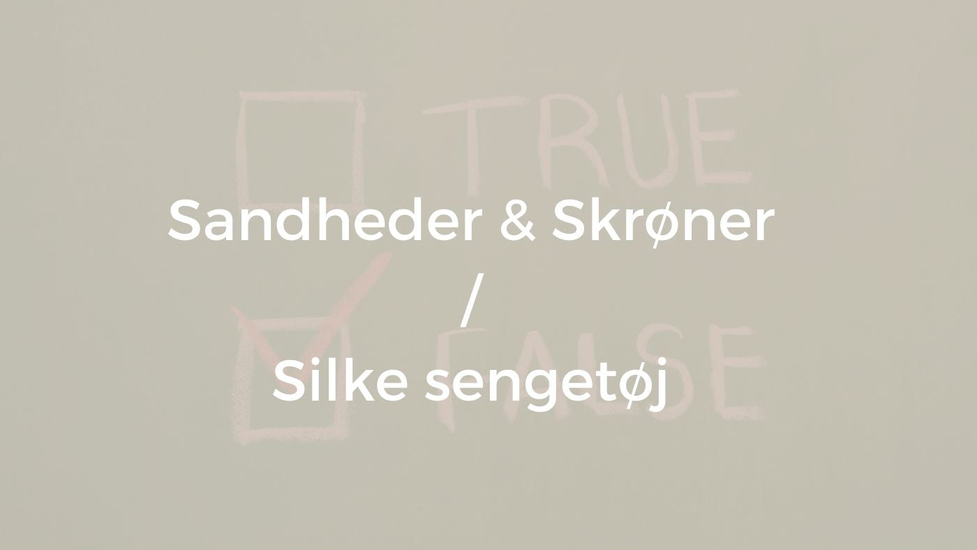 Sandheder om silke pudebetræk