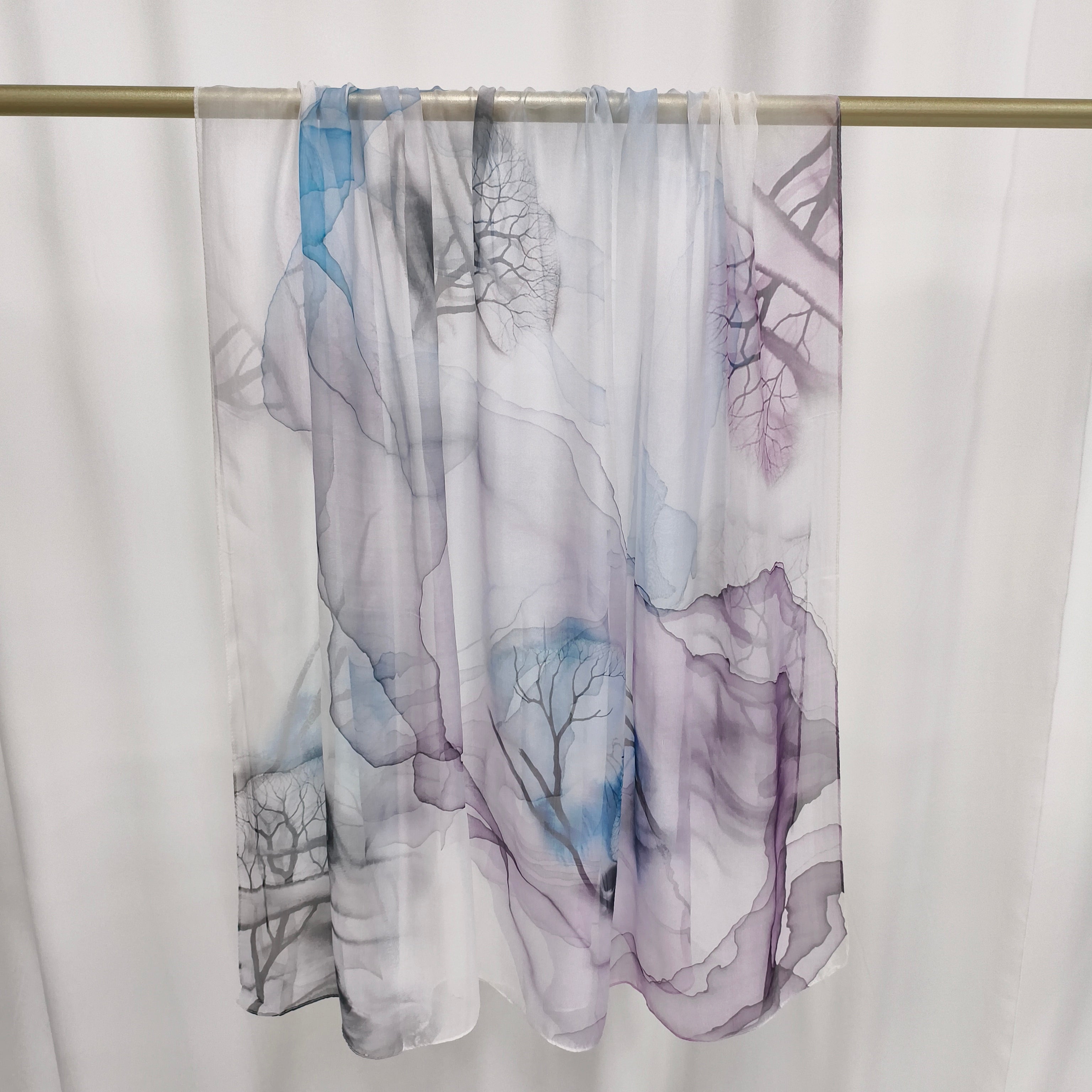 Italian Silk Scarf | Fall mix | 110x180 cm
