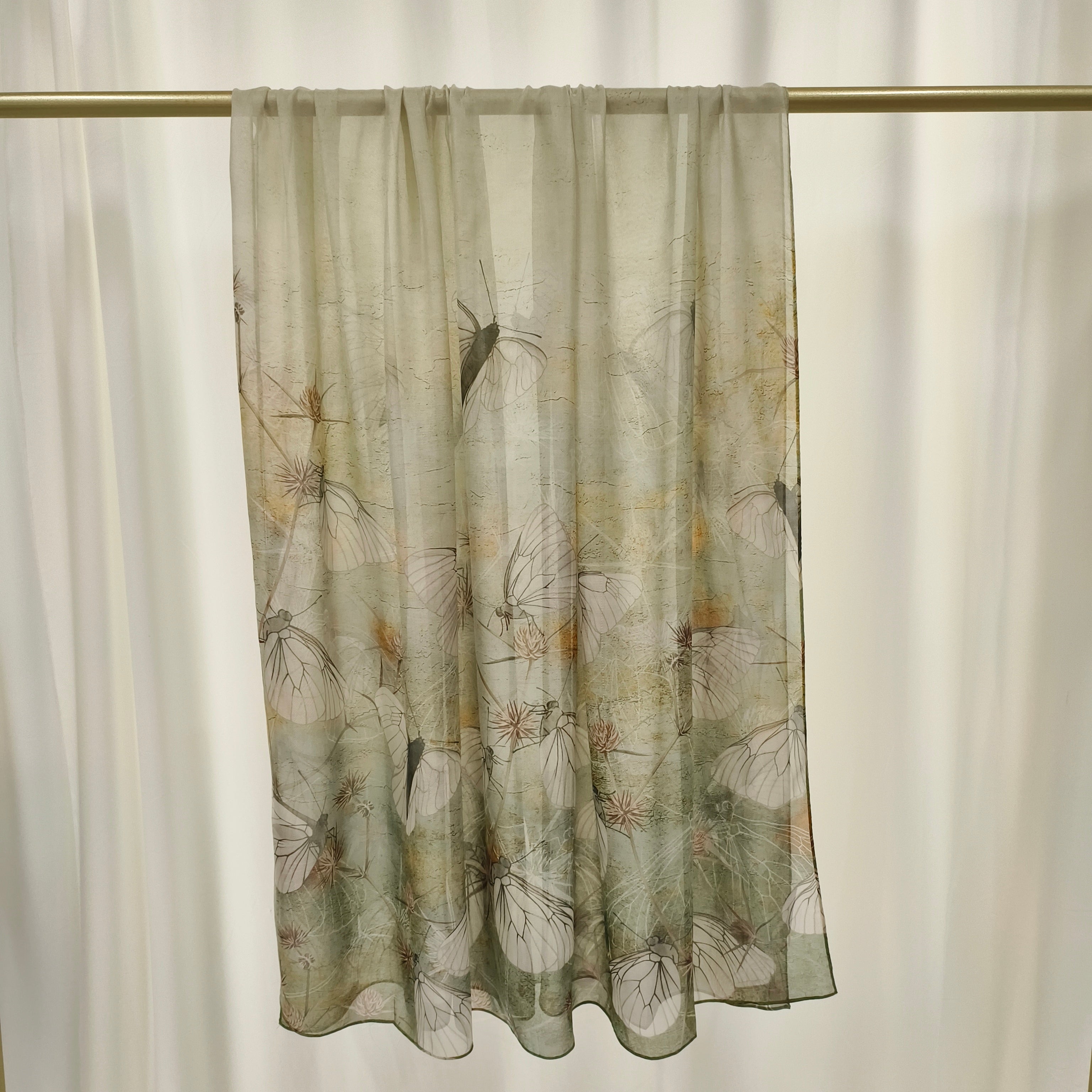 Italian Silk Scarf | Nature mix | 110x180 cm