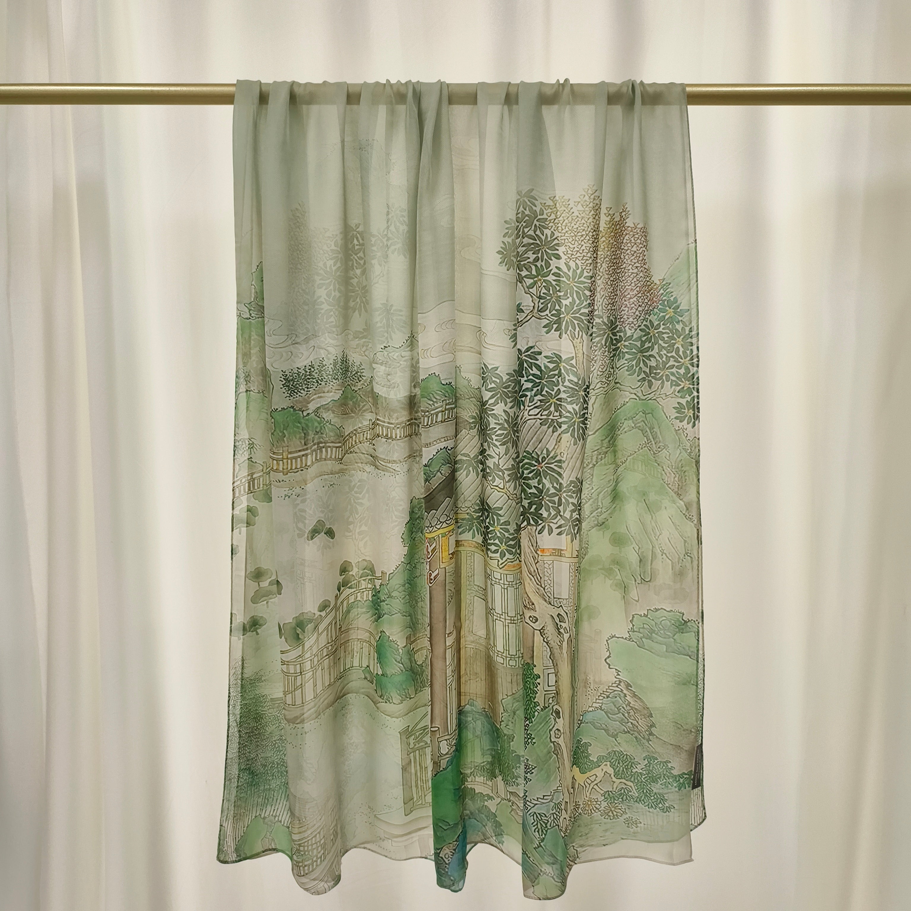 Italian Silk Scarf | Spring History | 110x180 cm