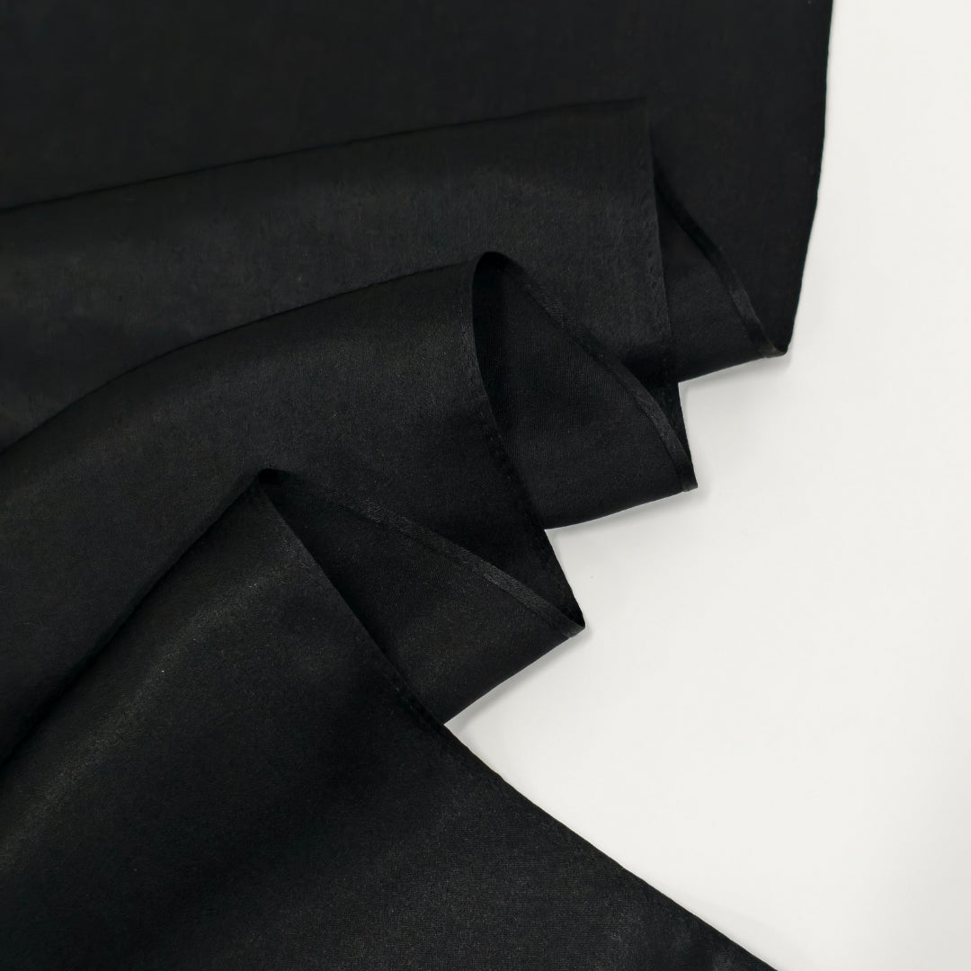Signature Silketørklæde | Black | 55x175 cm
