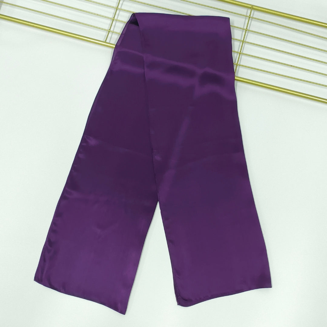 Signature Silketørklæde | Aubergine | 55x175 cm