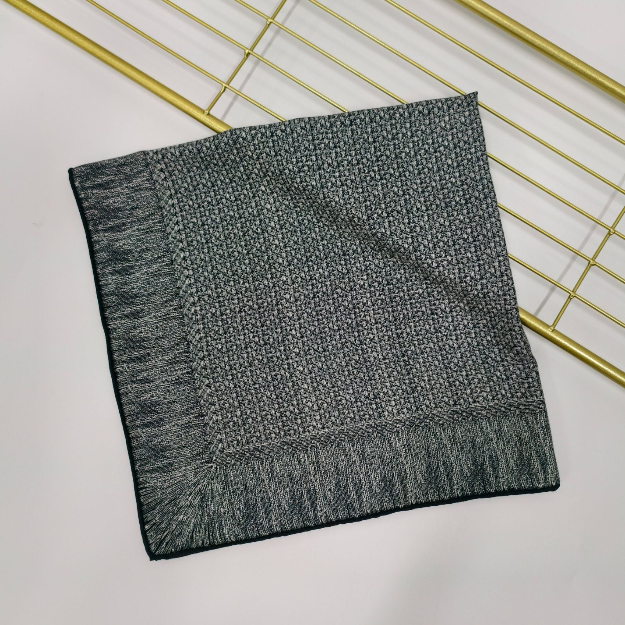 Silk scarf - Blue Stripes | 68 CM