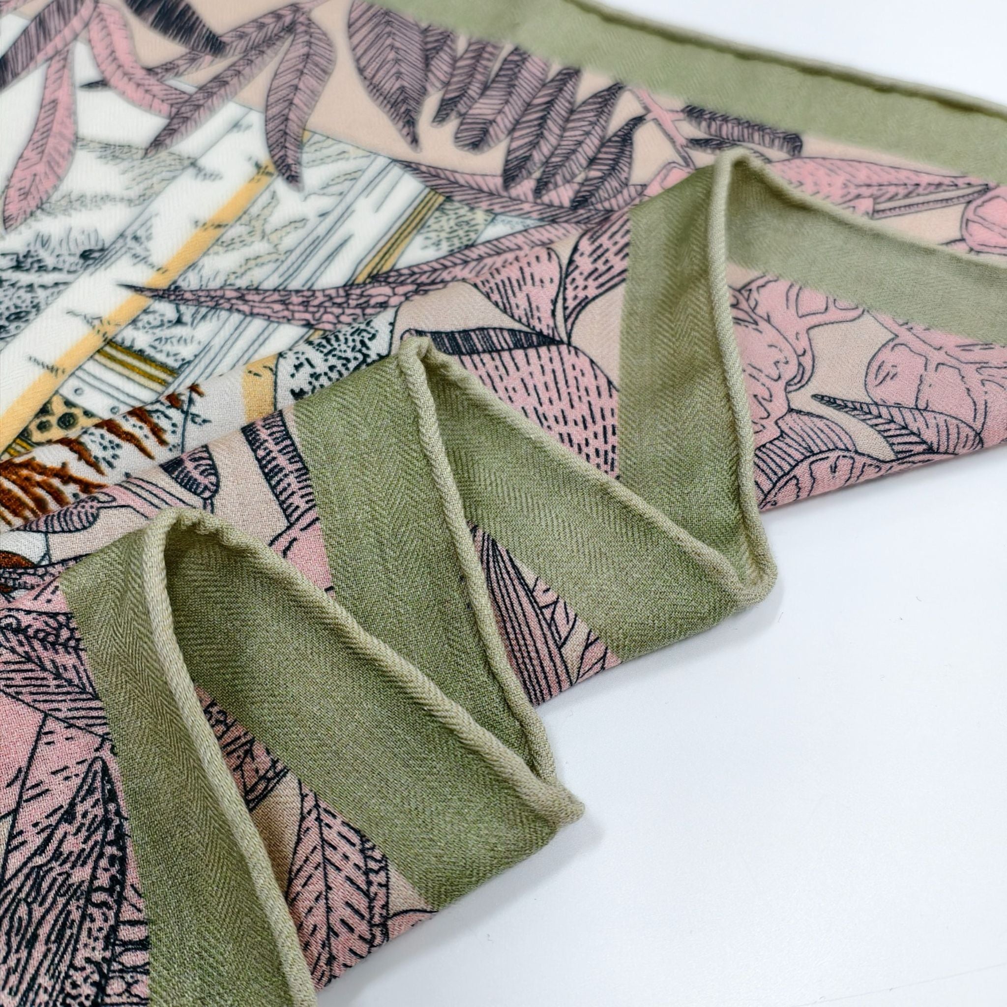 Silk scarf - Blue Stripes | 68 CM