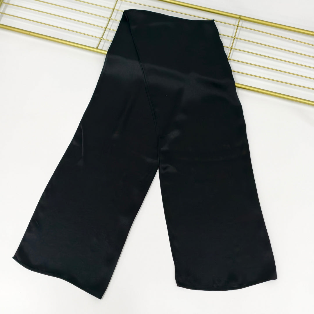 Signature Silketørklæde | Black | 55x175 cm