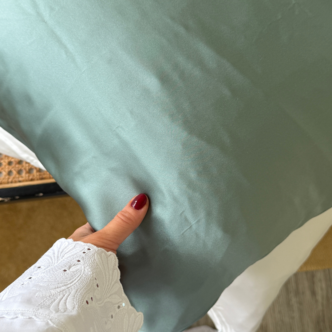 Silk Pillowcase | Ocean Green
