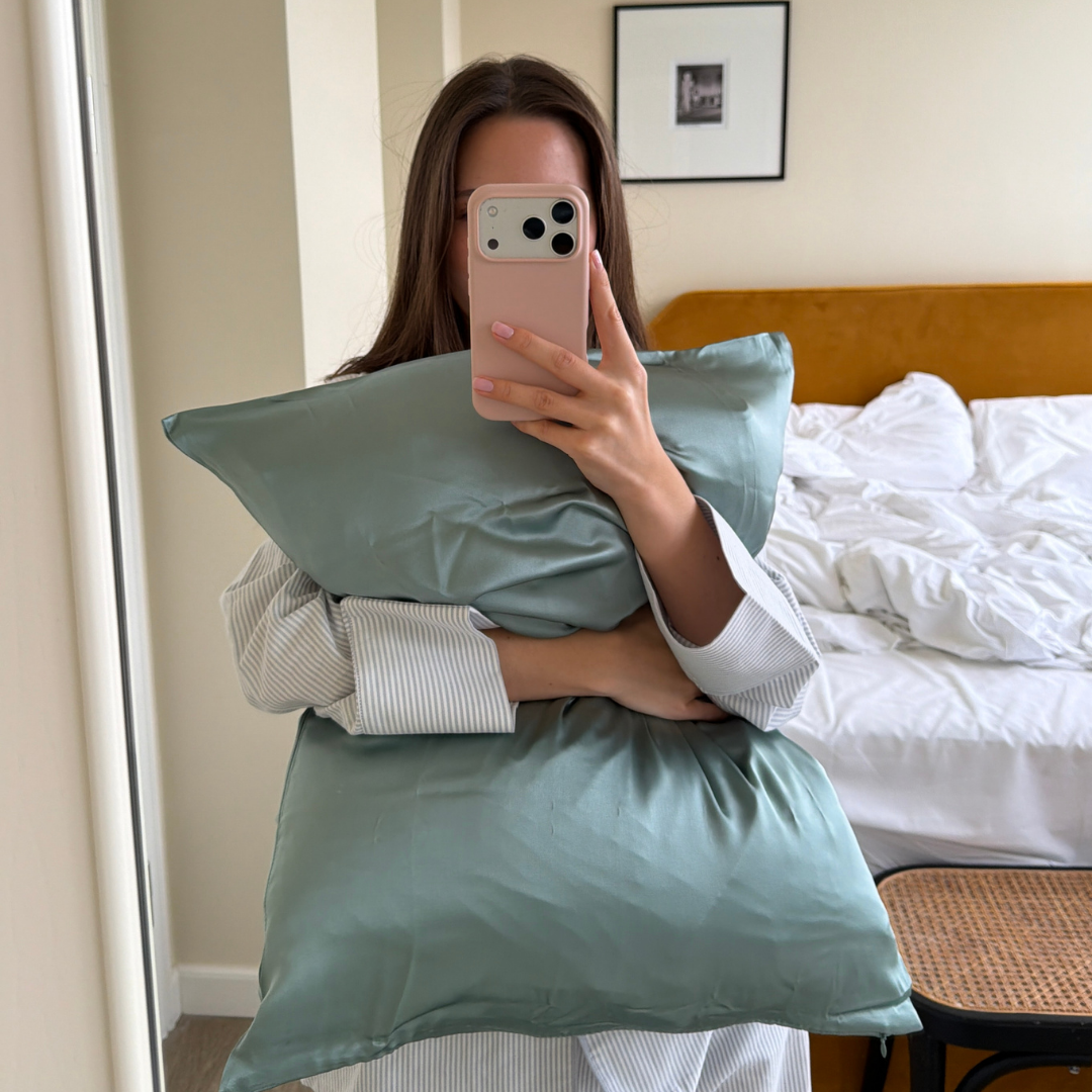 Silk Pillowcase | Ocean Green