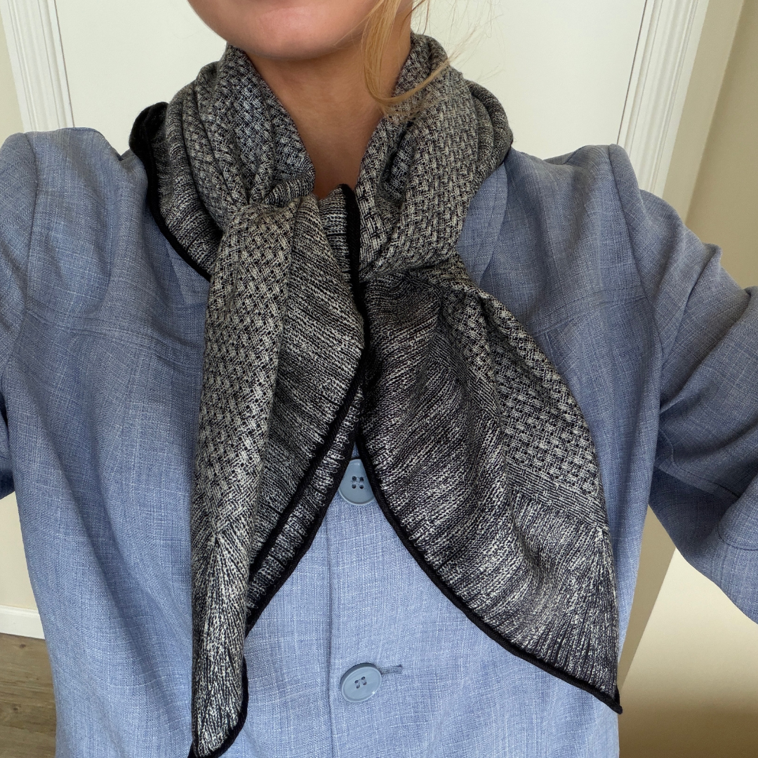 SilkWool Scarf – 70% Wool / 30% Mulberry Silk | Nordic Grey