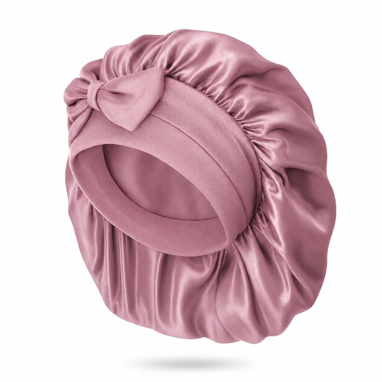 LUXE ZIJDE BONNET - ROOS