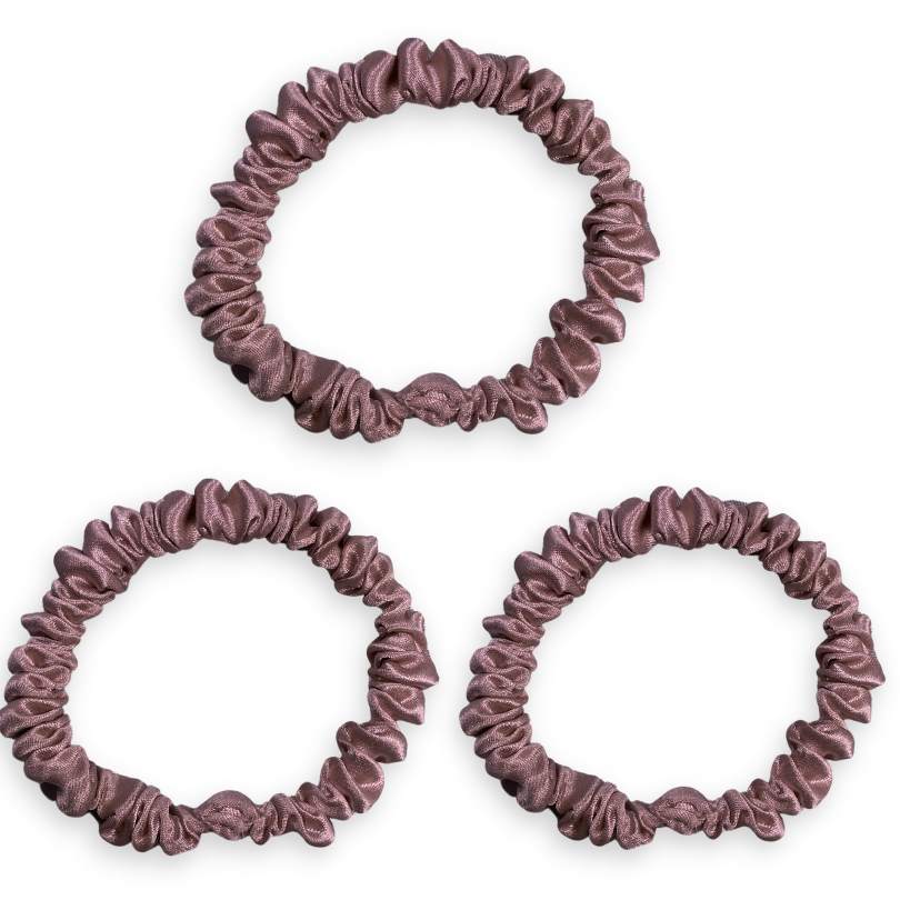 SILK SCRUNCHIE MINI (3er-Pack) - ROSE
