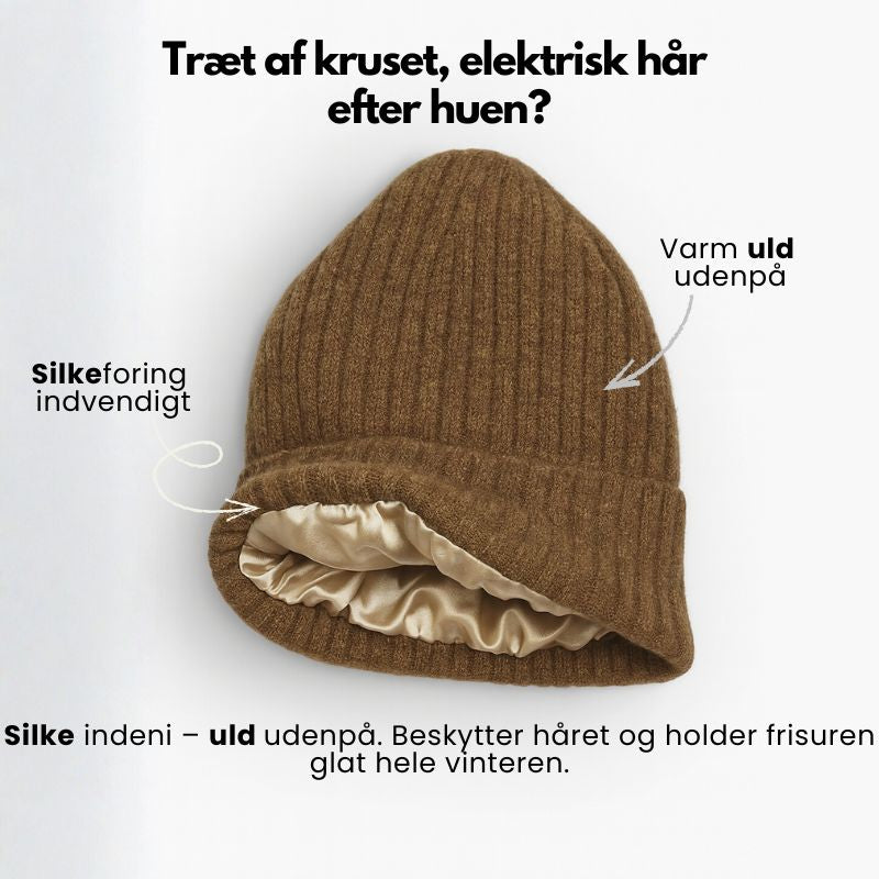 Seidengefütterte Mütze aus Wolle - Schönes Haar durch den Winter