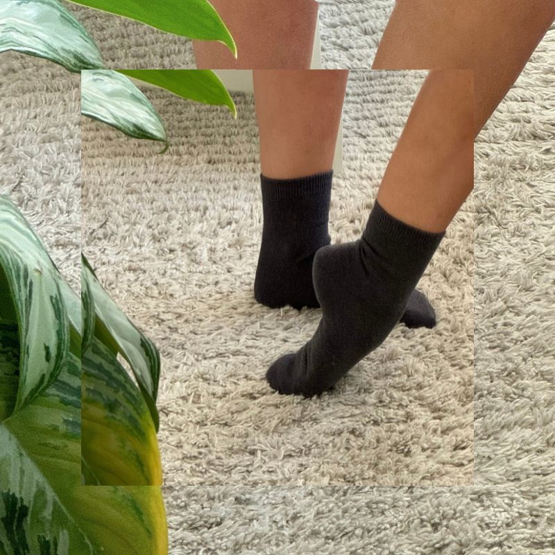 Seidensocken aus Wolle-Seidenmischung