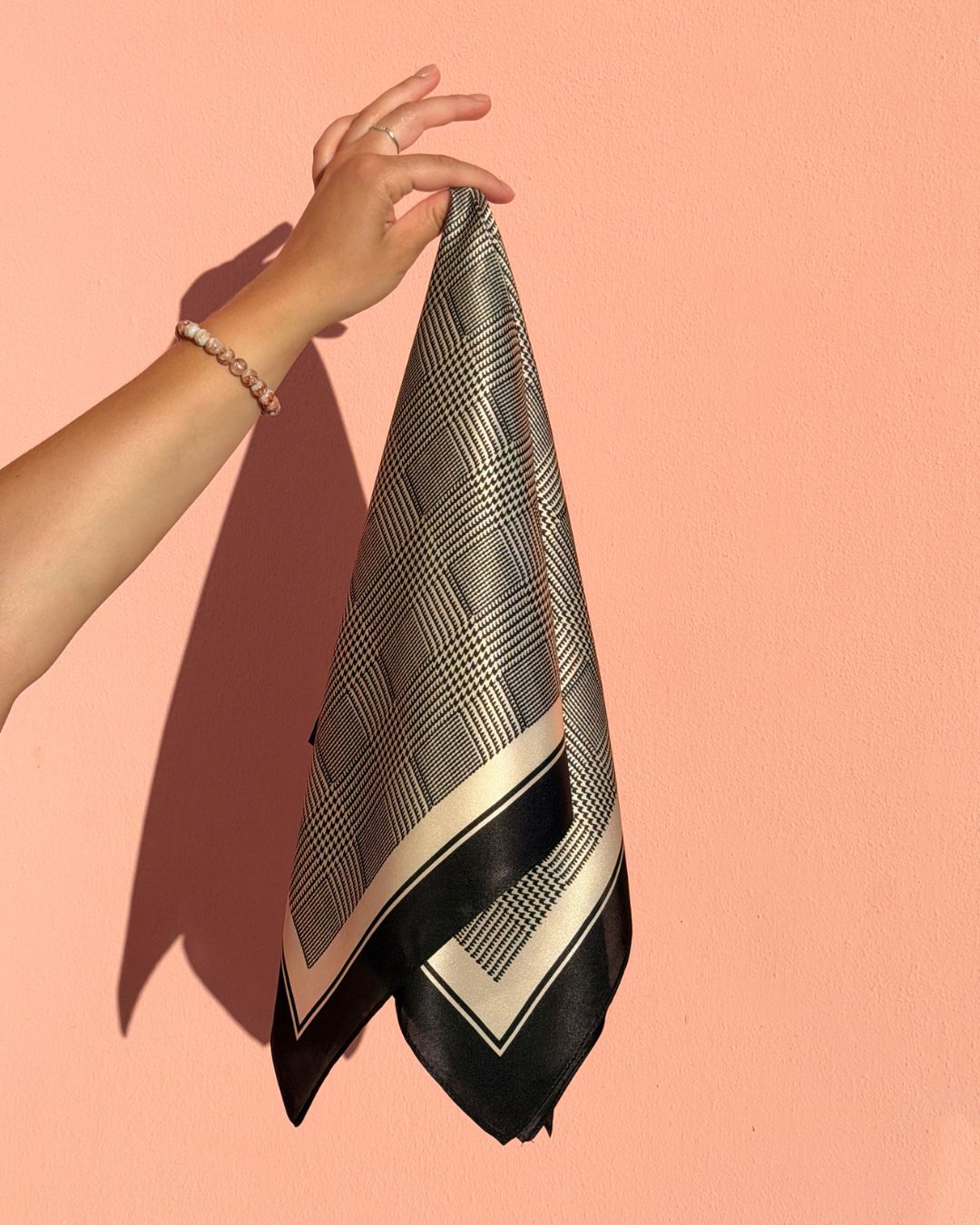 SILK Scarf | Black Stripes | 68 CM