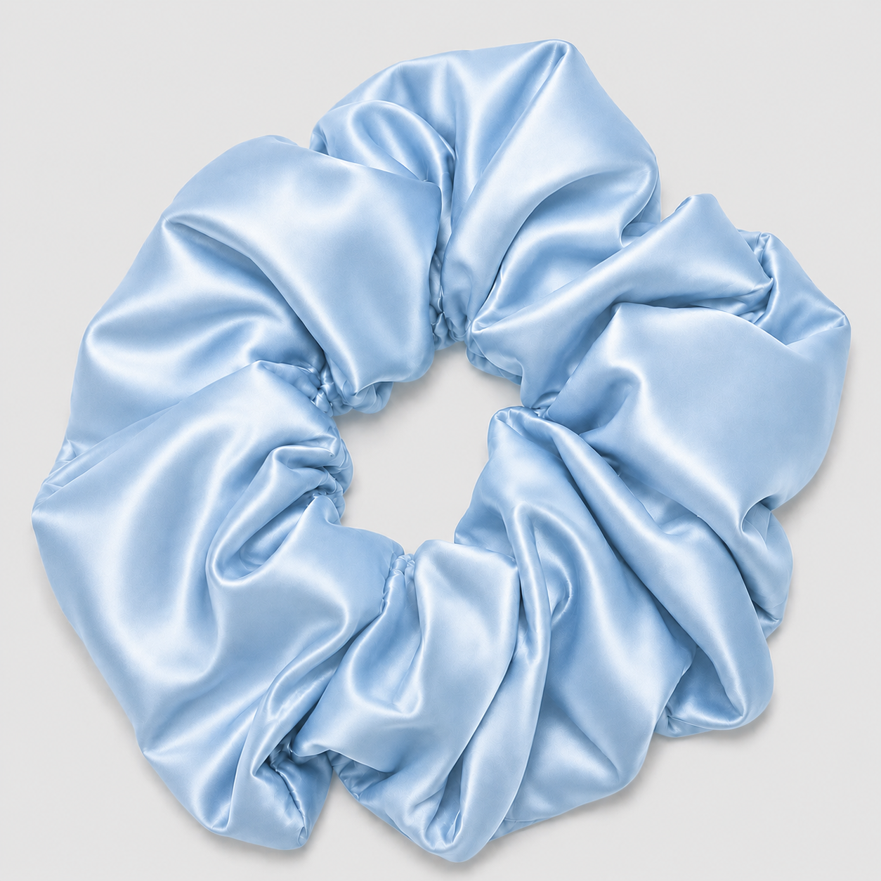 SILK SCRUNCHIE XL - LIGHT BLUE