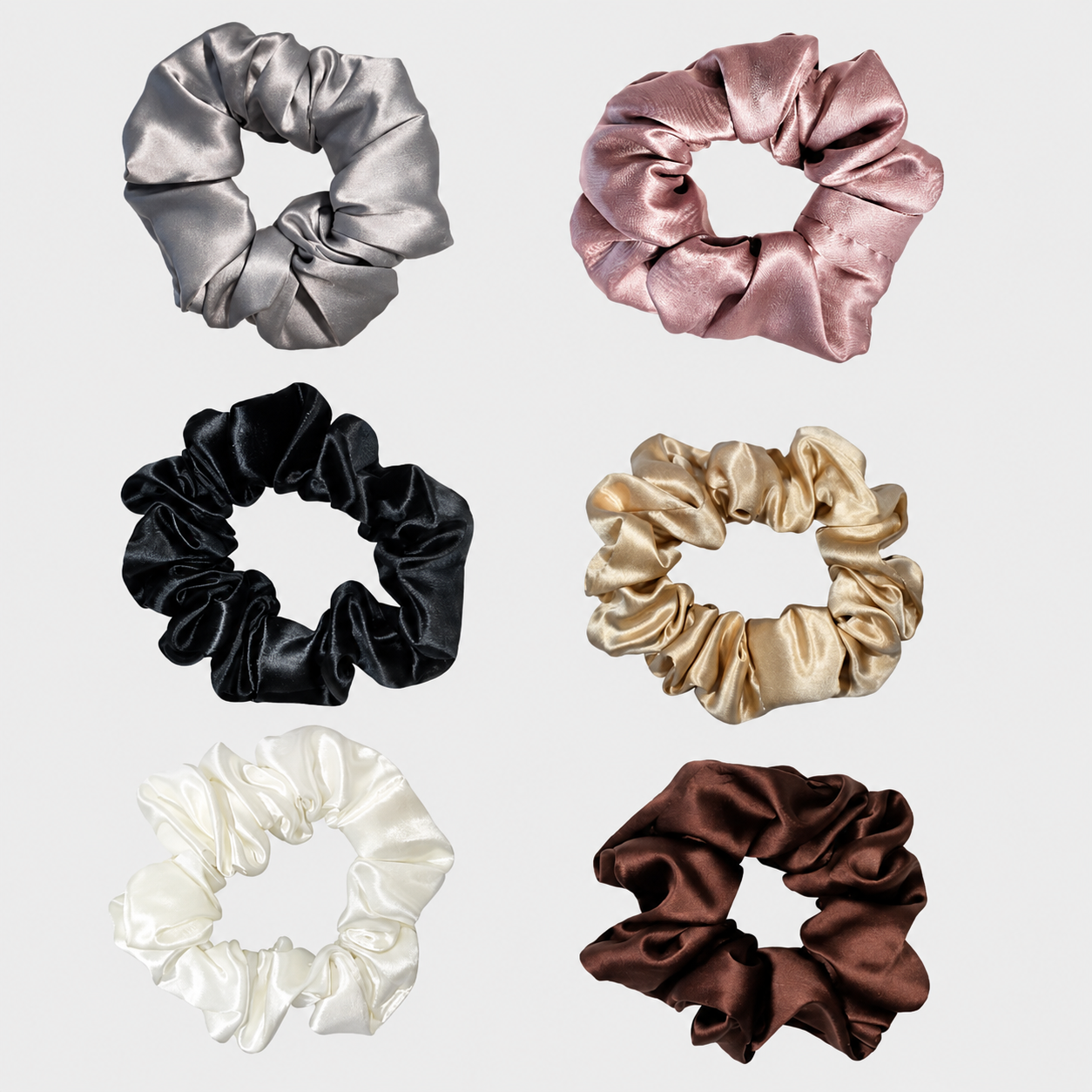 SILK SCRUNCHIE 6-PACK - ORIGINAL
