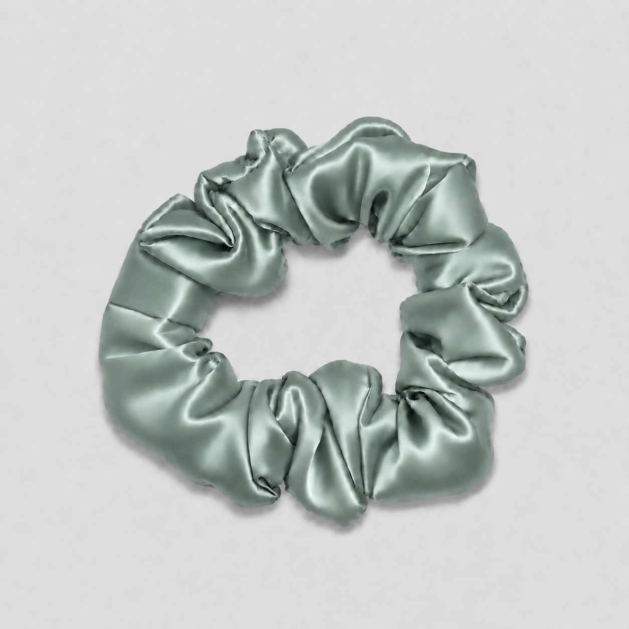 ZIJDE SCRUNCHIE ORIGINEEL (3-pack) - OCEAANGROEN