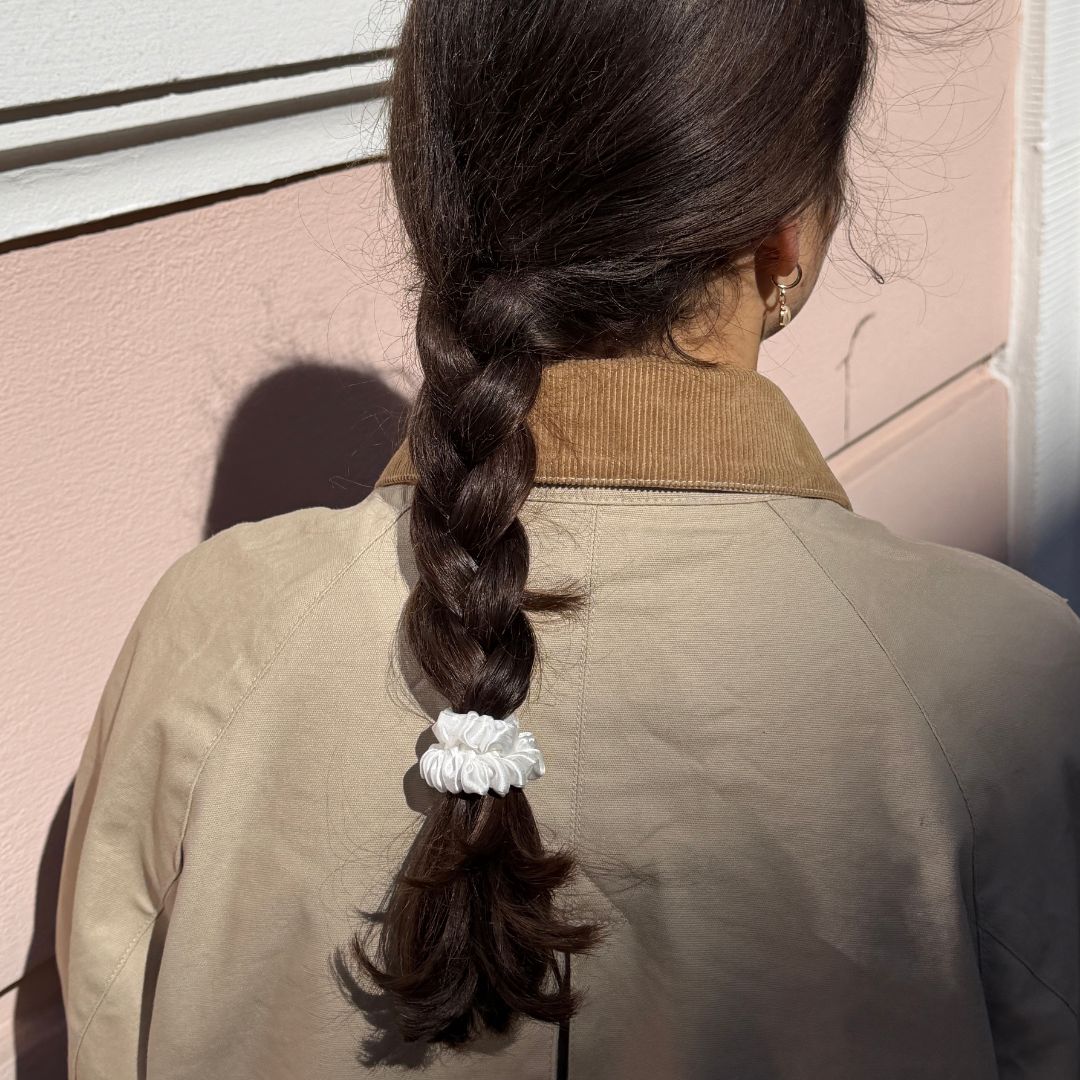SILKE SCRUNCHIE MINI (3-pack) - WIT