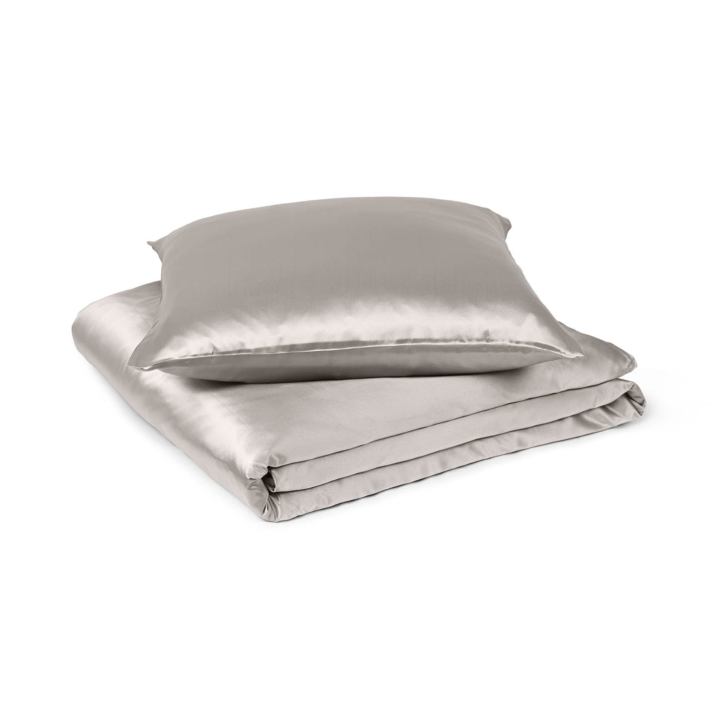 SILK BETTWÄSCHE (Bettbezug | Kissenbezug | Beige)