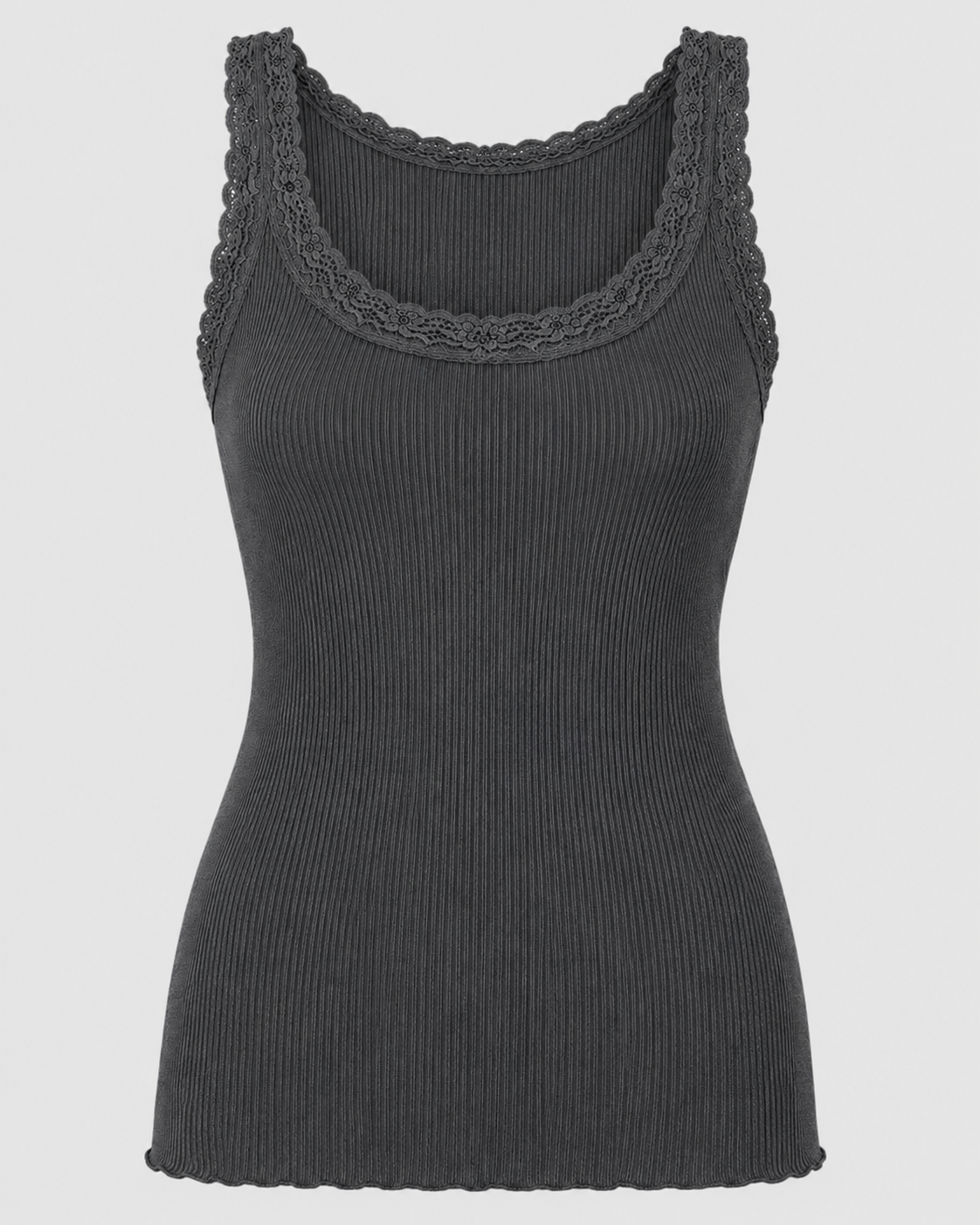 Silk Top with Lace