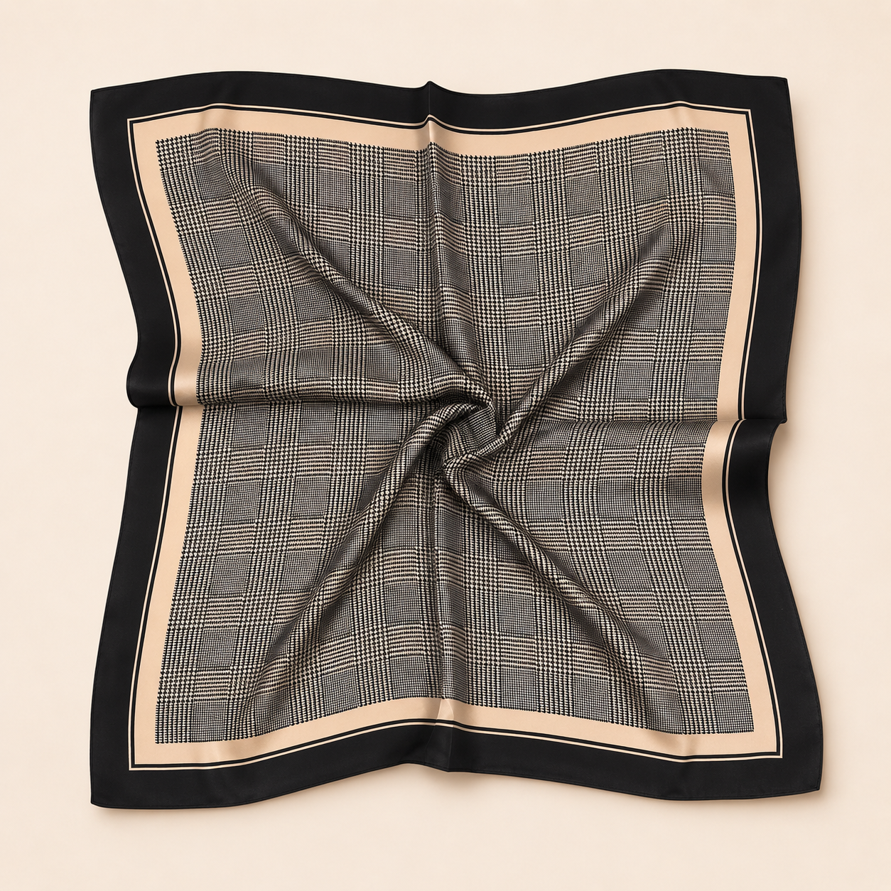 SILK Scarf | Black Stripes | 68 CM