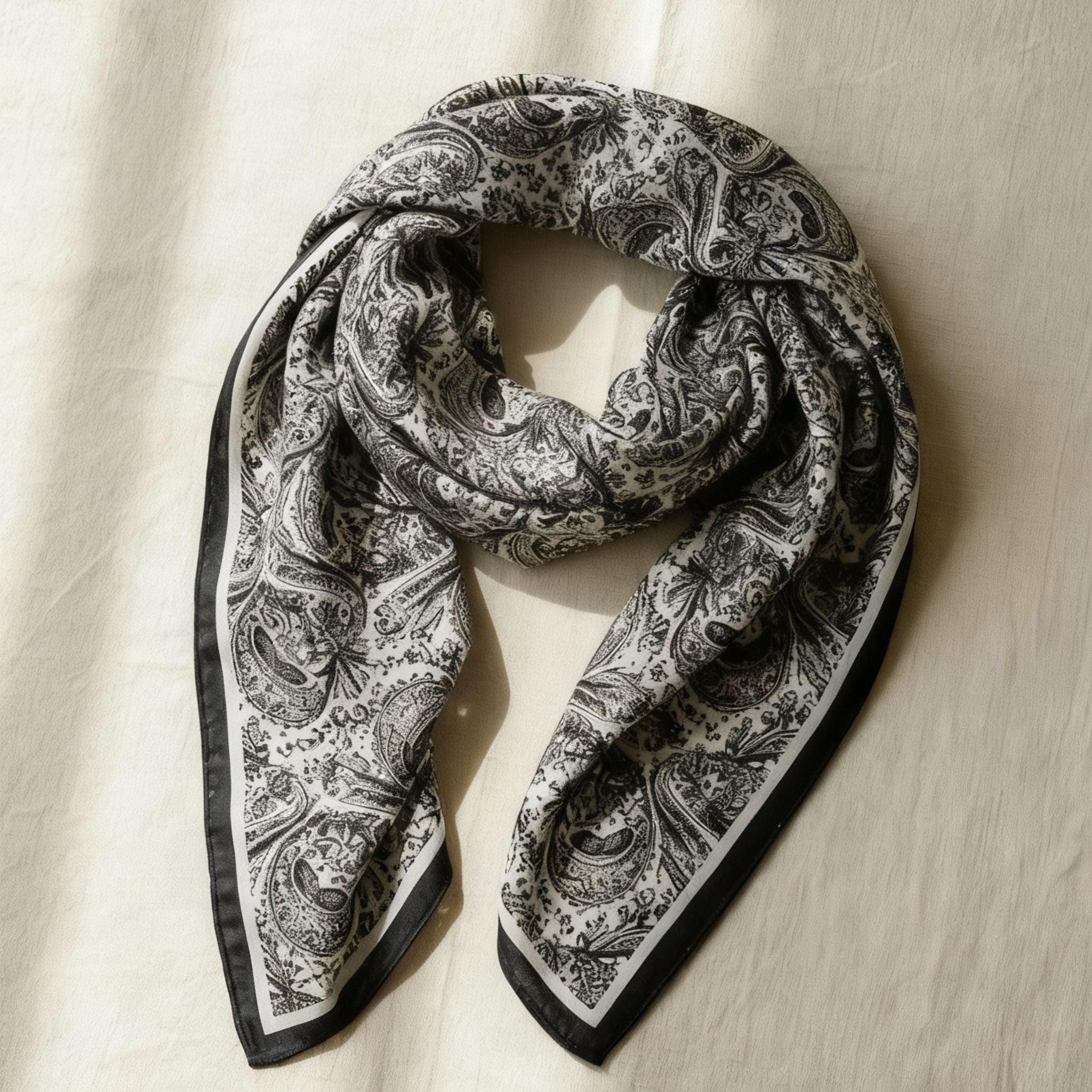 美品 希少 RUDE GALLERY paisley scarf Tootal Barberry Paisley Retro 60s Mod Silk Scarf